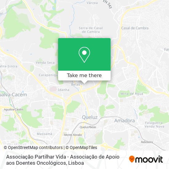 Associação Partilhar Vida - Associação de Apoio aos Doentes Oncológicos map