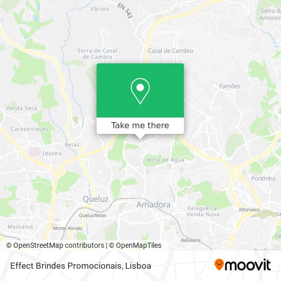 Effect Brindes Promocionais mapa