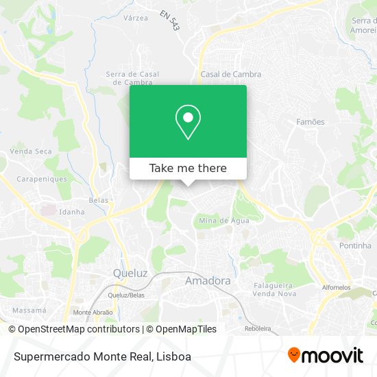 Supermercado Monte Real mapa