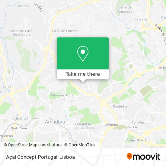 Açaí Concept Portugal map