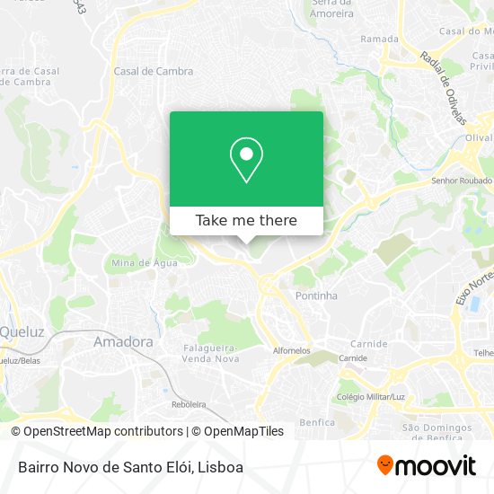 Bairro Novo de Santo Elói map
