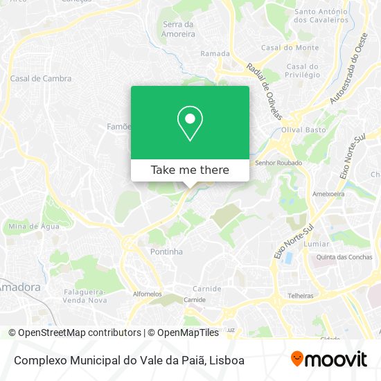 Complexo Municipal do Vale da Paiã map