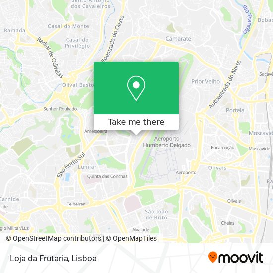 Loja da Frutaria mapa