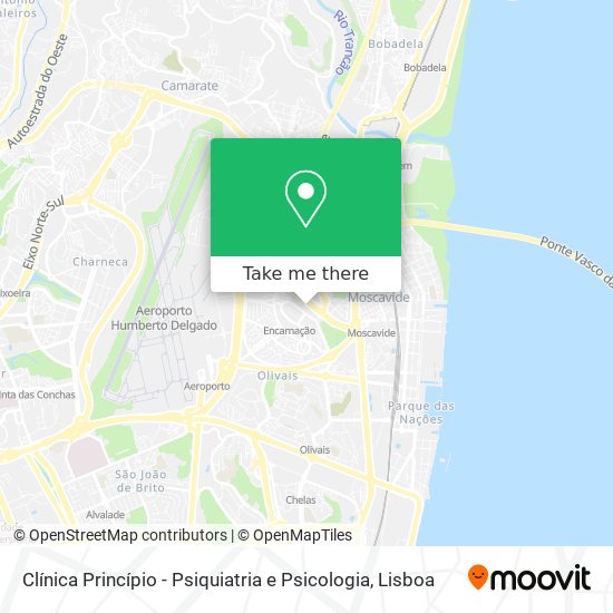 Clínica Princípio - Psiquiatria e Psicologia map