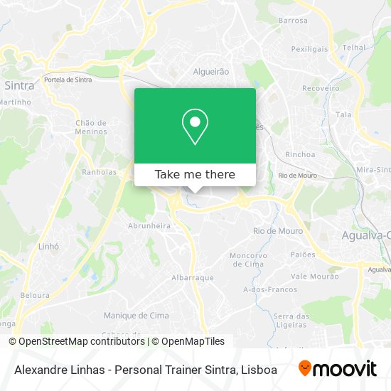 Alexandre Linhas - Personal Trainer Sintra mapa