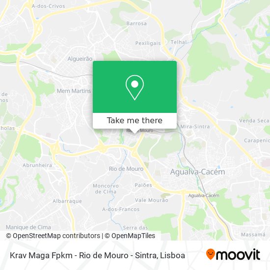 Krav Maga Fpkm - Rio de Mouro - Sintra mapa