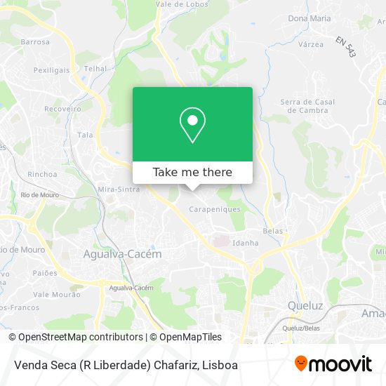 Venda Seca (R Liberdade) Chafariz map