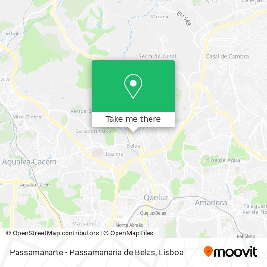 Passamanarte - Passamanaria de Belas mapa