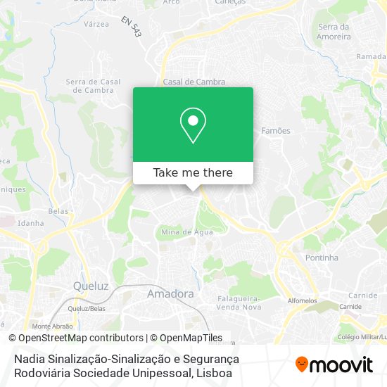 Nadia Sinalização-Sinalização e Segurança Rodoviária Sociedade Unipessoal mapa