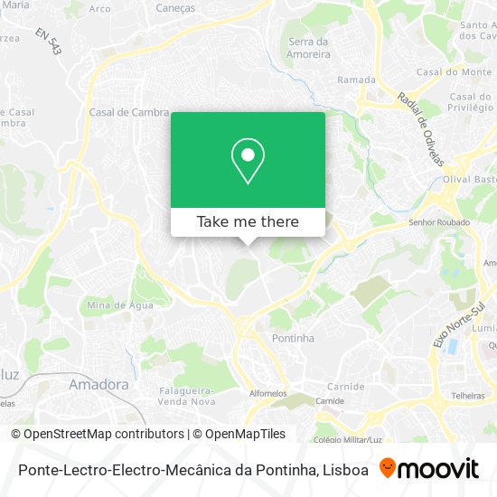 Ponte-Lectro-Electro-Mecânica da Pontinha mapa