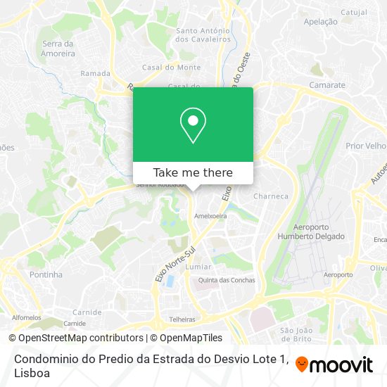 Condominio do Predio da Estrada do Desvio Lote 1 map
