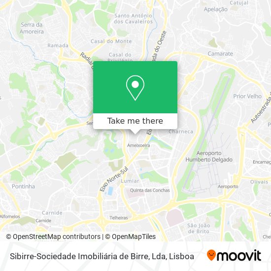 Sibirre-Sociedade Imobiliária de Birre, Lda mapa