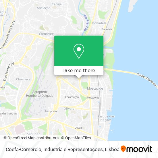 Coefa-Comércio, Indústria e Representações map