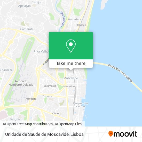 Unidade de Saúde de Moscavide map