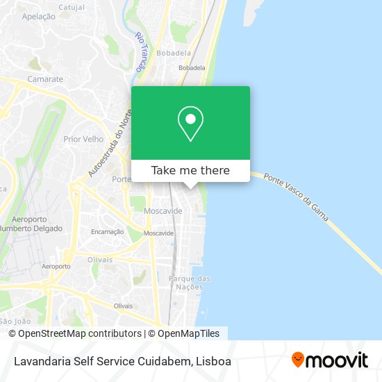 Lavandaria Self Service Cuidabem mapa