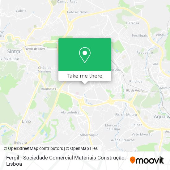 Fergil - Sociedade Comercial Materiais Construção map