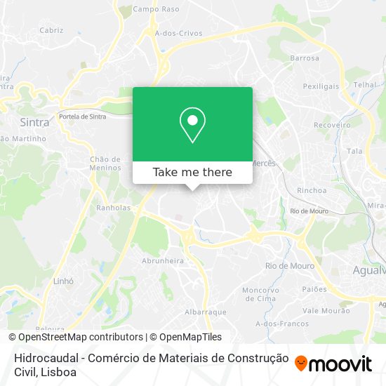 Hidrocaudal - Comércio de Materiais de Construção Civil mapa