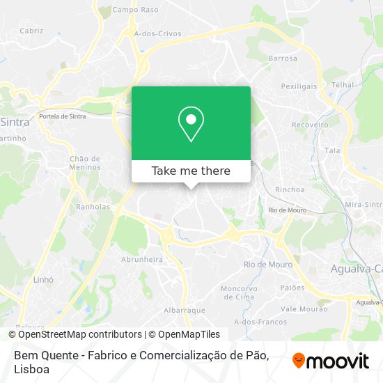 Bem Quente - Fabrico e Comercialização de Pão map