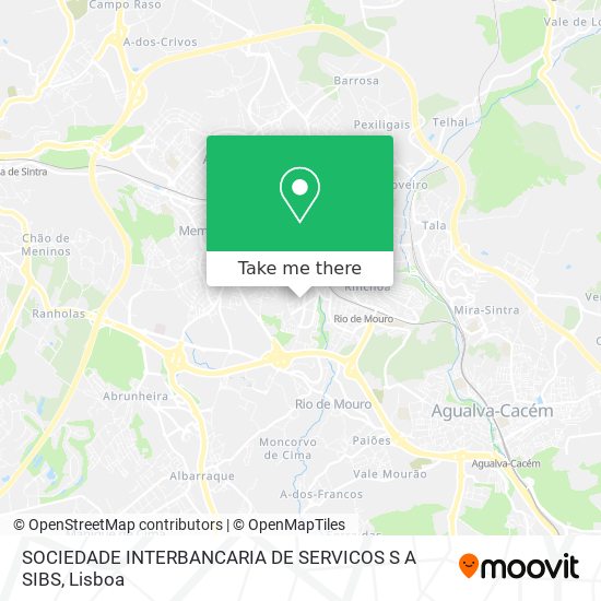 SOCIEDADE INTERBANCARIA DE SERVICOS S A SIBS mapa