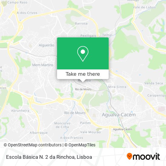 Escola Básica N. 2 da Rinchoa map