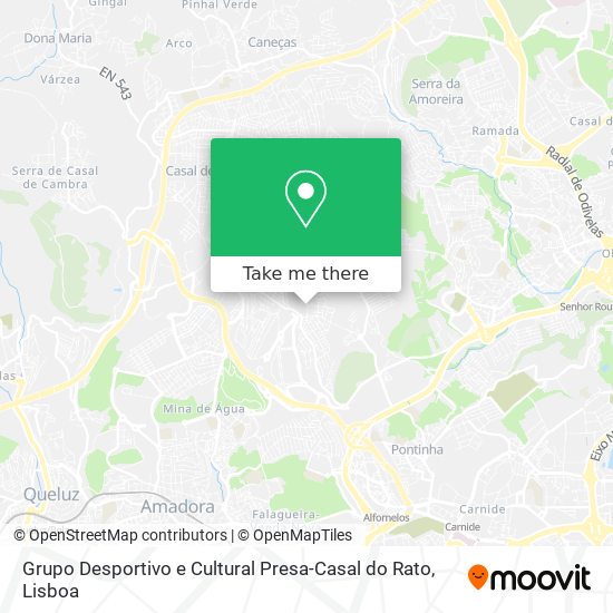 Grupo Desportivo e Cultural Presa-Casal do Rato mapa