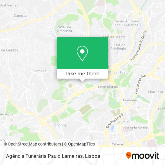 Agência Funerária Paulo Lameiras mapa