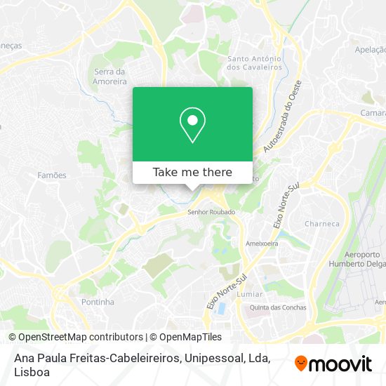Ana Paula Freitas-Cabeleireiros, Unipessoal, Lda mapa