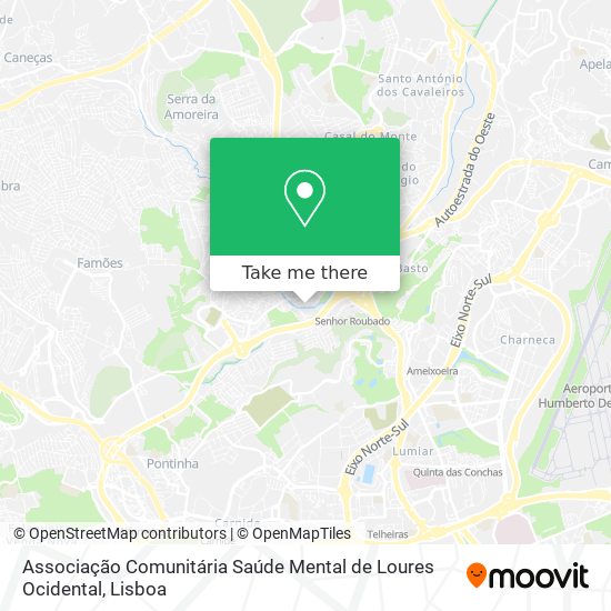 Associação Comunitária Saúde Mental de Loures Ocidental map