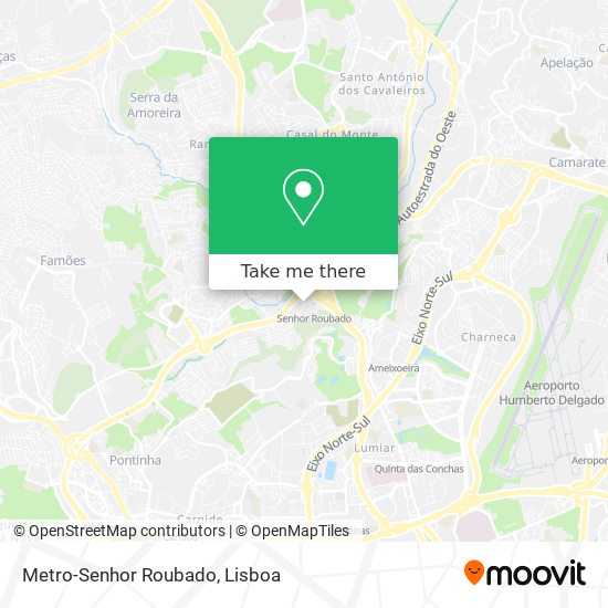 Metro-Senhor Roubado mapa