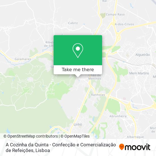 A Cozinha da Quinta - Confecção e Comercialização de Refeições map