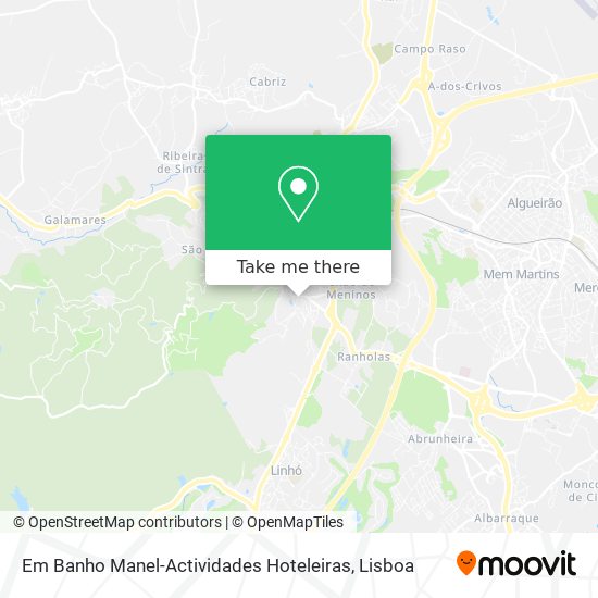 Em Banho Manel-Actividades Hoteleiras map