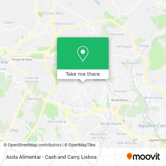 Asda Alimentar - Cash and Carry mapa