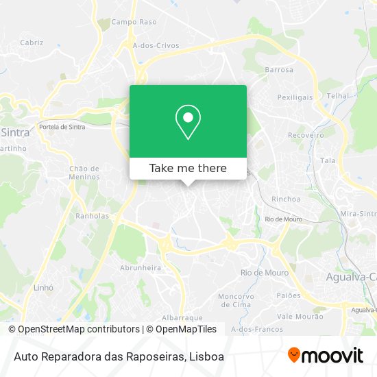 Auto Reparadora das Raposeiras map