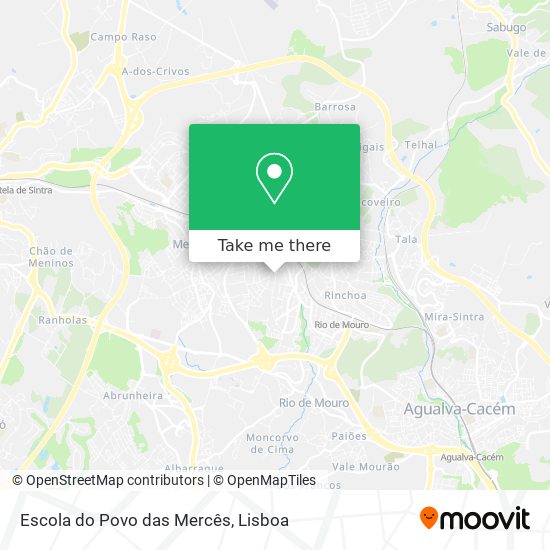 Escola do Povo das Mercês mapa