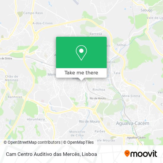 Cam Centro Auditivo das Mercês mapa