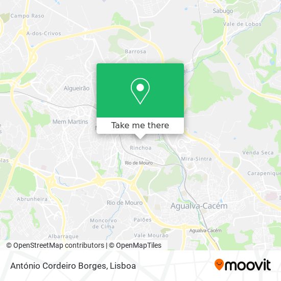 António Cordeiro Borges map
