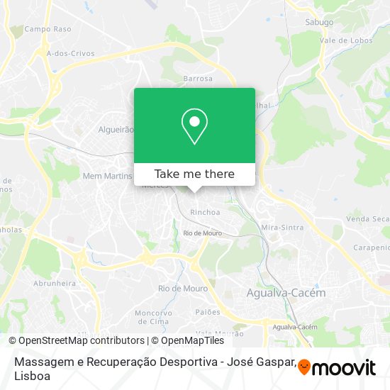 Massagem e Recuperação Desportiva - José Gaspar map