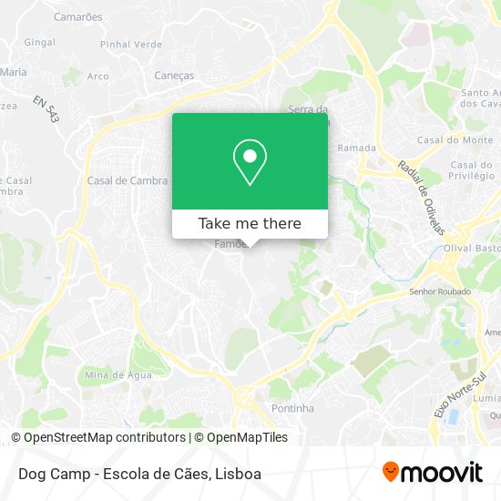 Dog Camp - Escola de Cães map