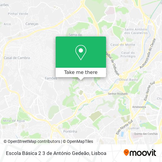 Escola Básica 2 3 de António Gedeão map