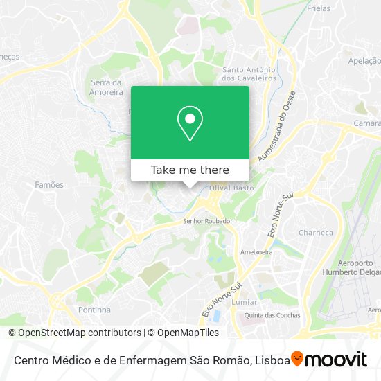 Centro Médico e de Enfermagem São Romão mapa