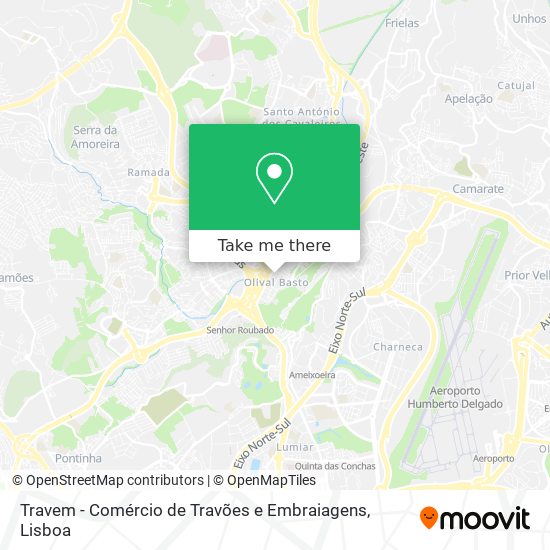 Travem - Comércio de Travões e Embraiagens map