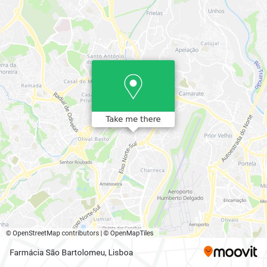 Farmácia São Bartolomeu mapa