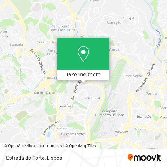 Estrada do Forte map