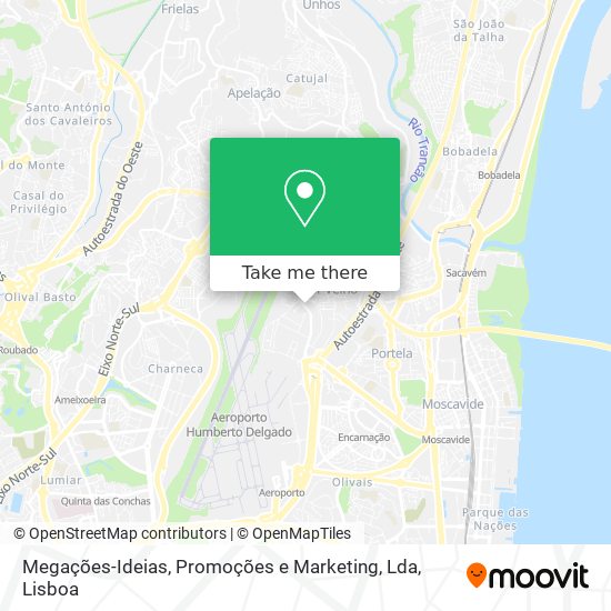 Megações-Ideias, Promoções e Marketing, Lda mapa