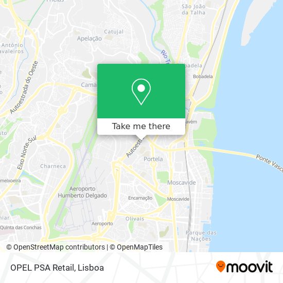 OPEL PSA Retail map