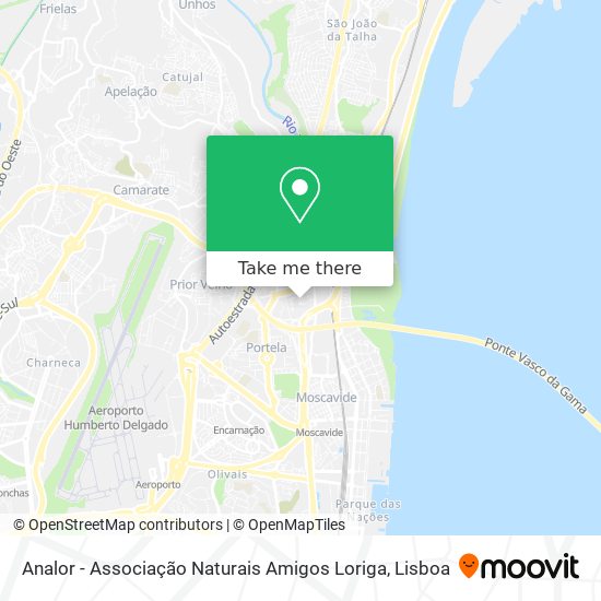 Analor - Associação Naturais Amigos Loriga map