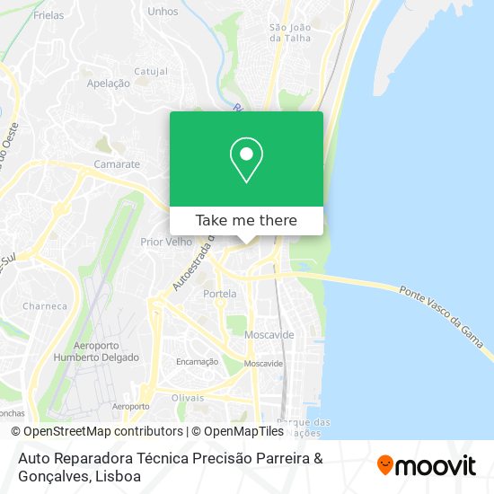 Auto Reparadora Técnica Precisão Parreira & Gonçalves mapa