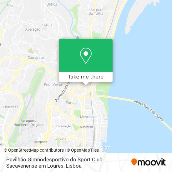 Pavilhão Gimnodesportivo do Sport Club Sacavenense em Loures map