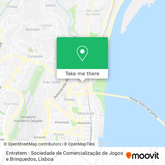 Entretem - Sociedade de Comercialização de Jogos e Brinquedos mapa