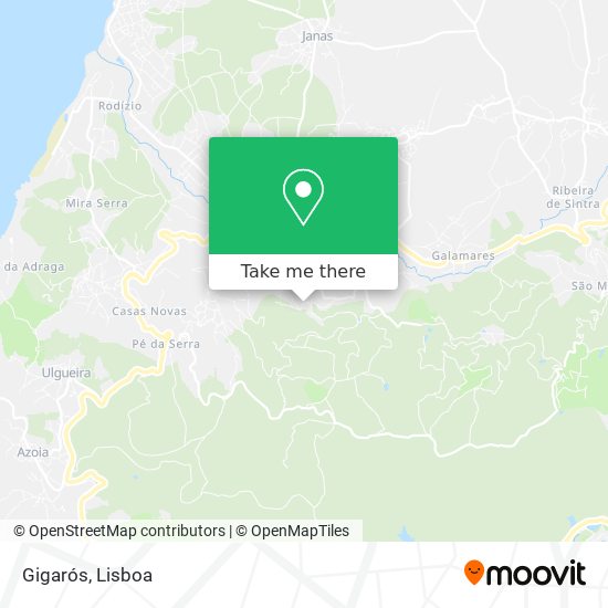 Gigarós mapa